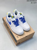 Nike Court Vision Low Sneakers White Blue Yellow 2601ND290A25