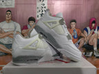 Jordan 4 Sneakers White Gray