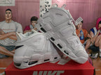 Nike Air More Uptempo White Deep Blue Sneakers