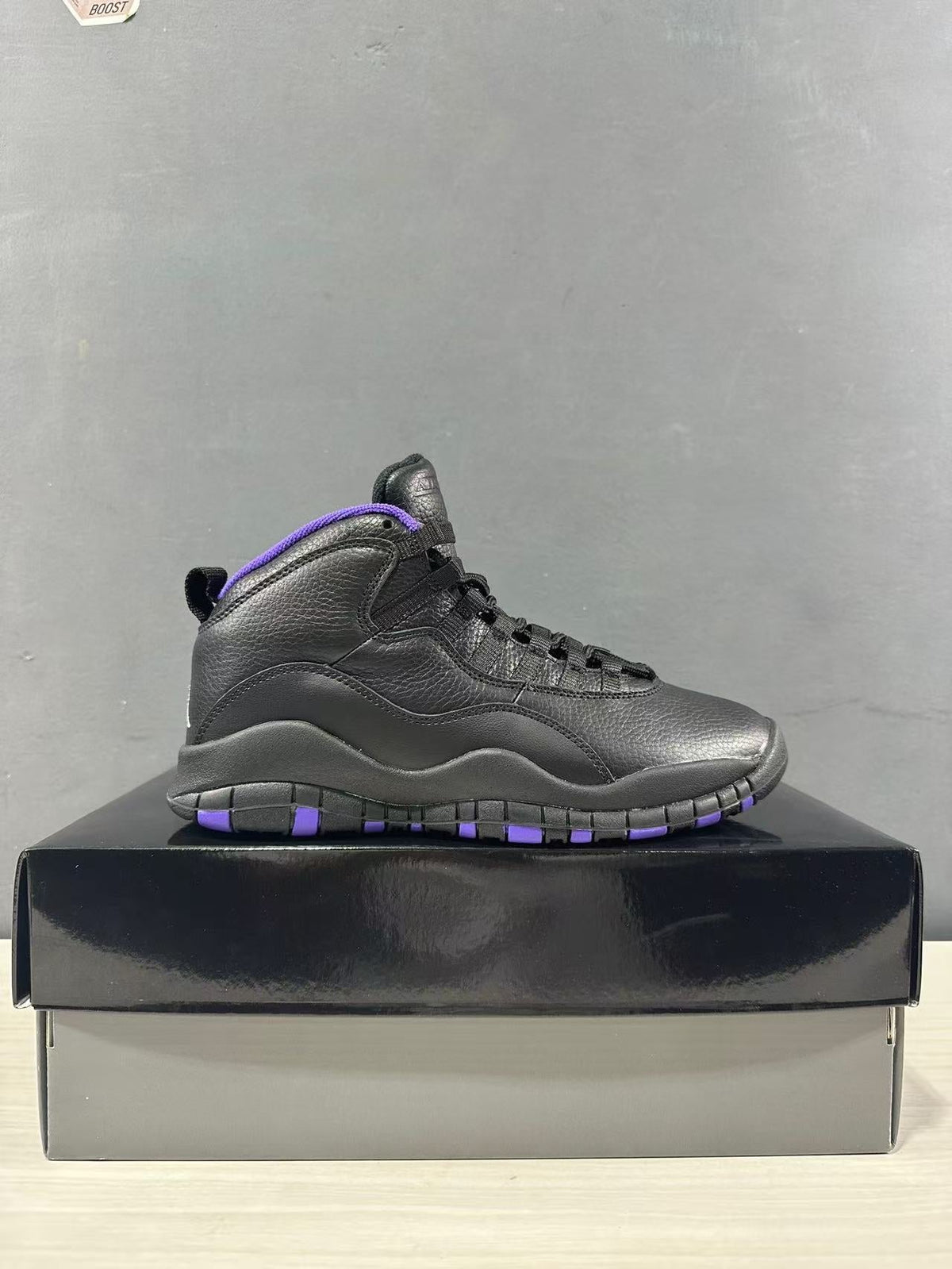 Jordan Air Jordan 10 High Black and Purple Sneakers 130209-051