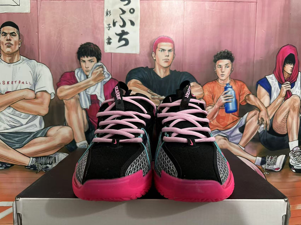 Nike Basketball Shoes Black Pink and Teal