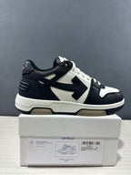Off-White Out Of Office Low-Top Sneakers Black White OMAI89C99