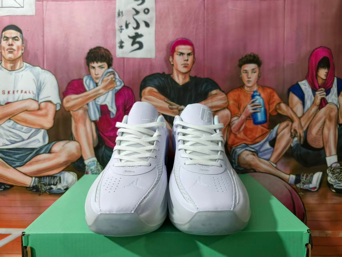 Jordan White Basketball Sneakers