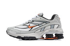 Nike Shox Ride 2 Sneakers in Grey, White and Orange