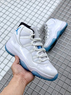 Jordan 11 Legend Blue Sneakers White Blue 378037-117