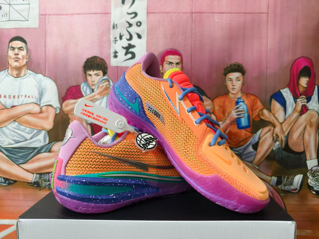 Nike Basketball Sneakers in Orange, Blue, Green and Purple