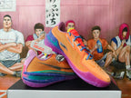 Nike Basketball Sneakers in Orange, Blue, Green and Purple