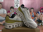 On Cloud Sneakers Gold Grey White