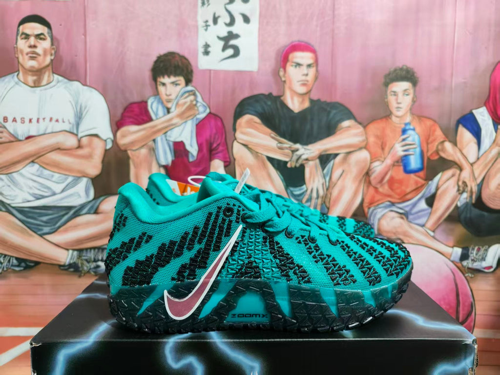 Nike ZoomX Basketball Sneakers in Teal and Black