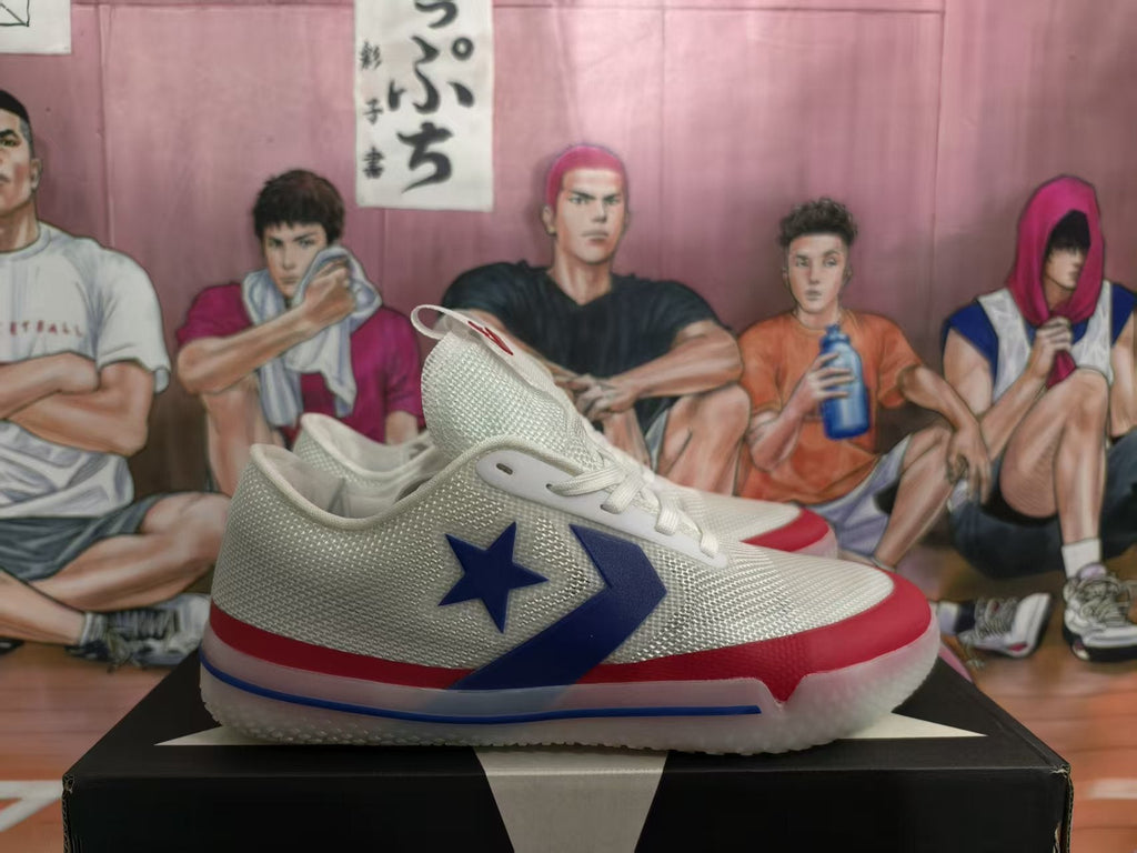 Converse Star Series Sneakers White Blue Red