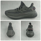 Yeezy 350 V2 Black Knit Sneakers