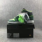Jordan 1 Mid Fluorescent Green Sneakers 554724-330