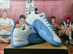 Jordan Basketball Sneakers White and Blue