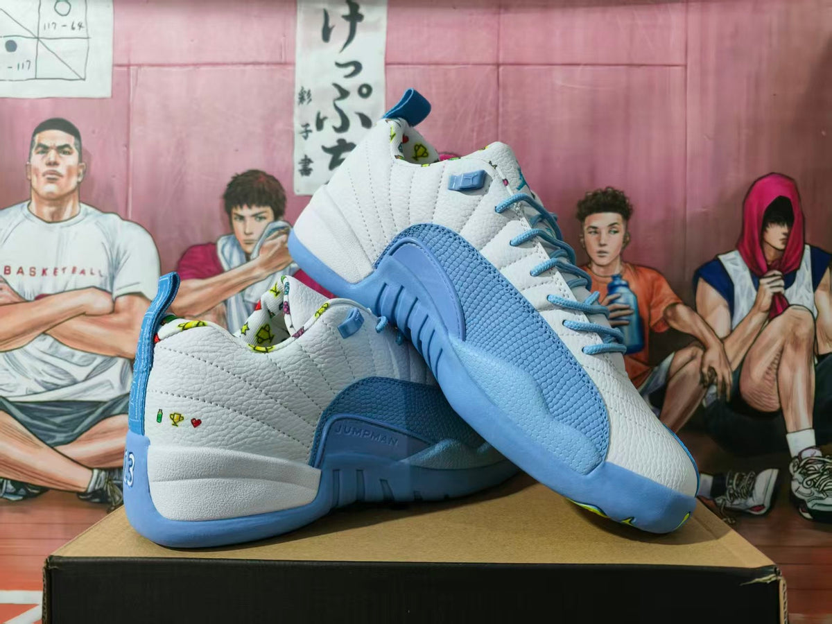 Jordan Basketball Sneakers White and Blue
