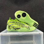 Adidas Yeezy 450 Sulfur Sneakers in Lime Green Snake Print