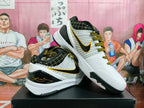 Nike Kobe 4 Protro Playoff Basketball Shoes White Black Gold