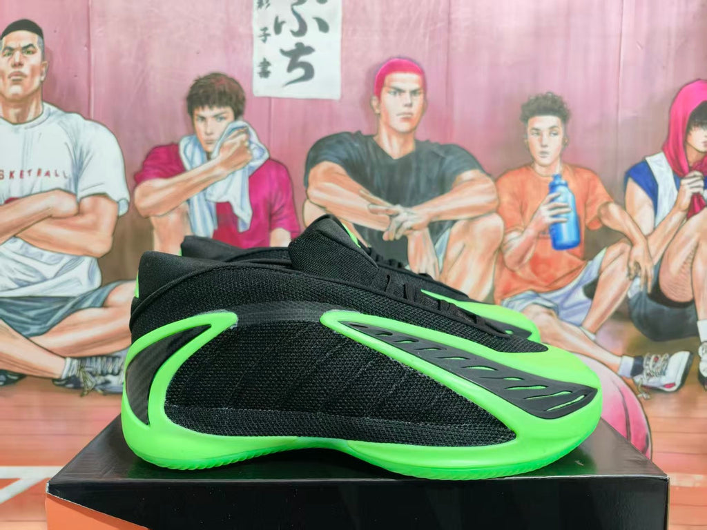 Adidas Basketball Shoes in Black and Neon Green