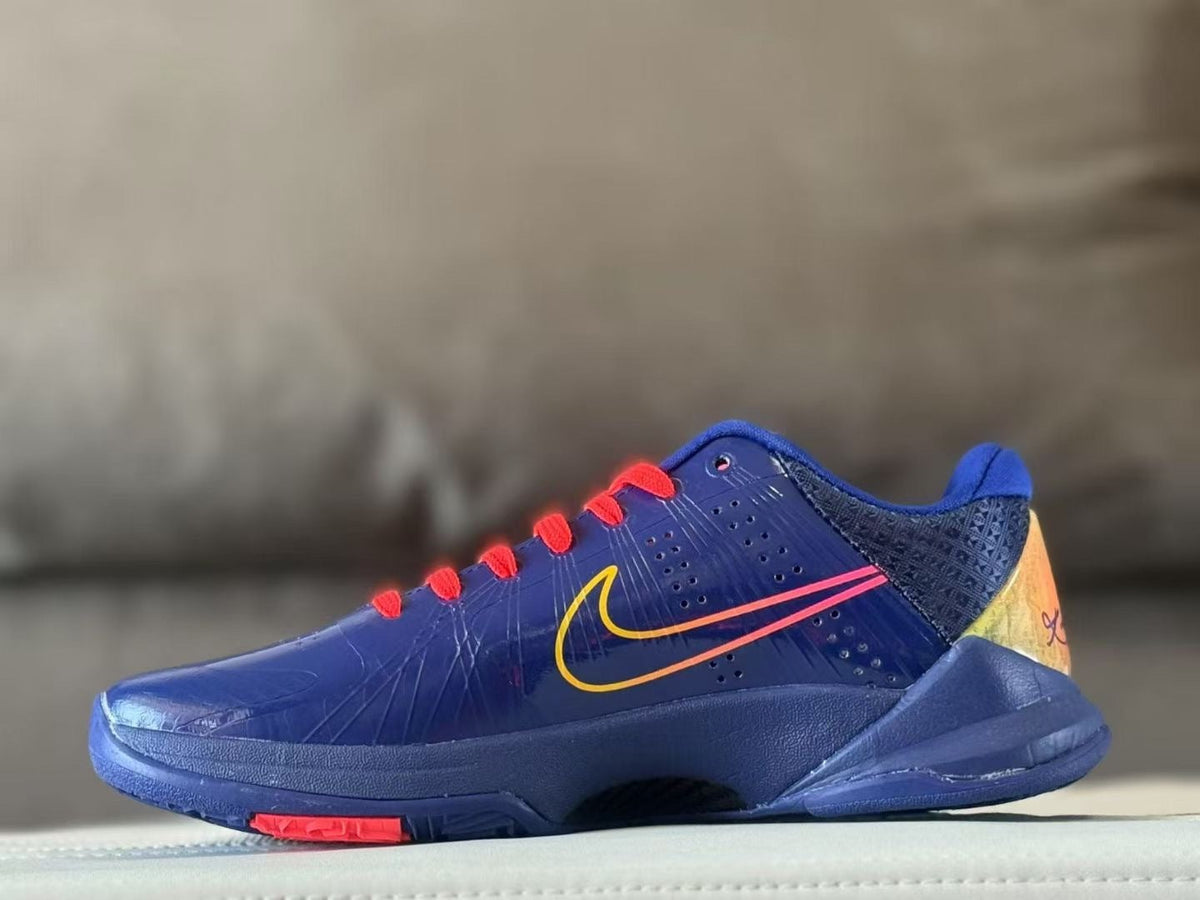 Nike Kobe 5 Clark PE Basketball Sneakers Navy Red Yellow