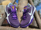 Nike Kobe 8 LSU Away Basketball Shoes, Purple and Gold