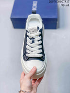 Dior 2607GDD607A17 Navy White Low-Top Sneakers