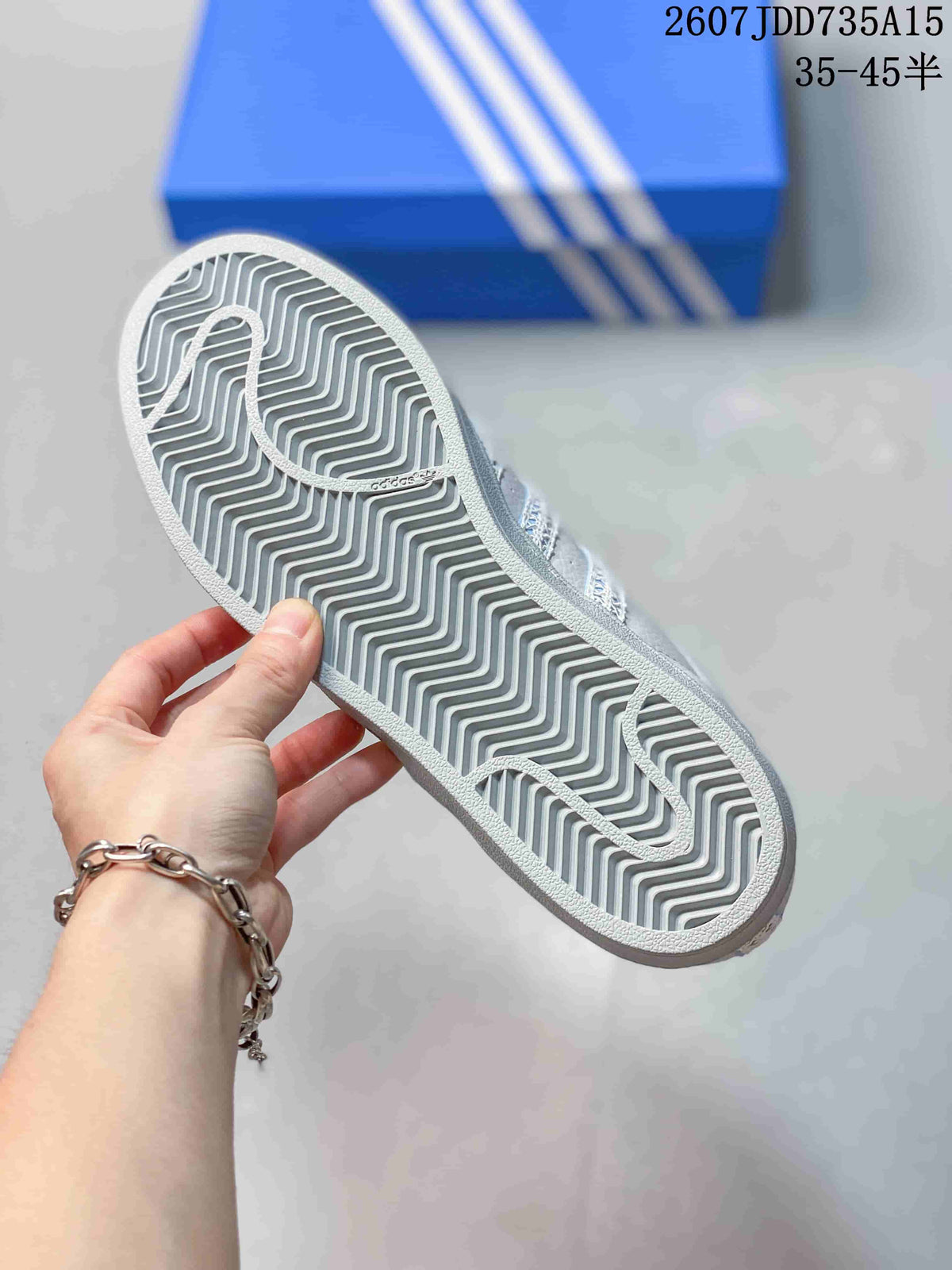 adidas Superstar Sneakers White Gray Blue 2607JDD735A15
