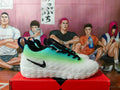 Nike Basketball Shoes in White, Green, and Blue