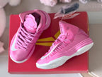 Nike LeBron 10 Pink Kids High-Top Basketball Shoes