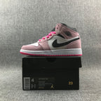 Jordan Air Jordan 1 Mid Pink White Black Sneakers 852542-801