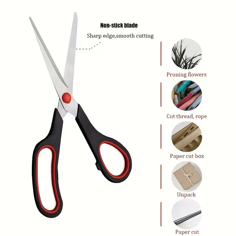 3pcs Sharp Stainless Steel Scissors Multipurpose Comfort Grip