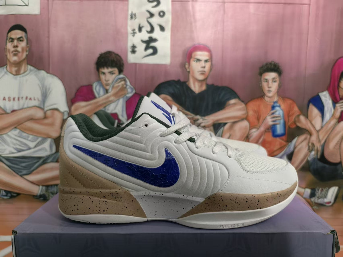 Jordan 12-AM Basketball Sneakers White Blue