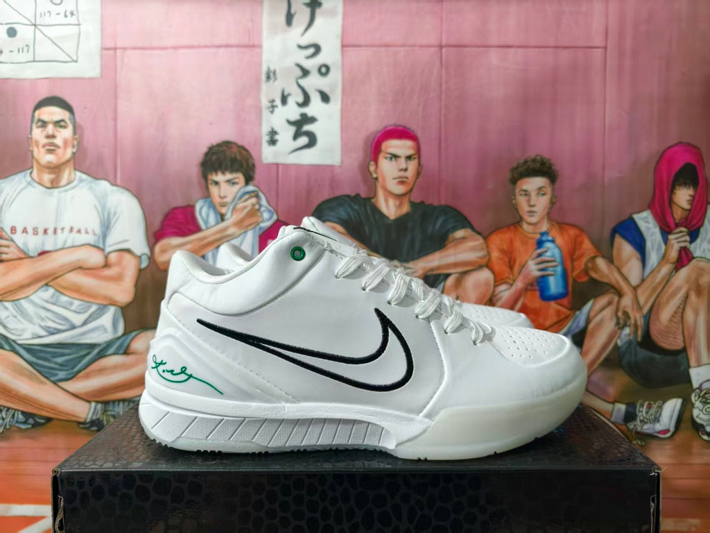 Nike Kobe 4 Protro Basketball Shoes White Green