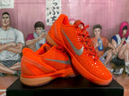 Nike Zoom Basketball Sneakers Orange and Silver