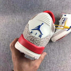 Jordan Air Jordan 3 Independence Day Sneakers White Red Blue