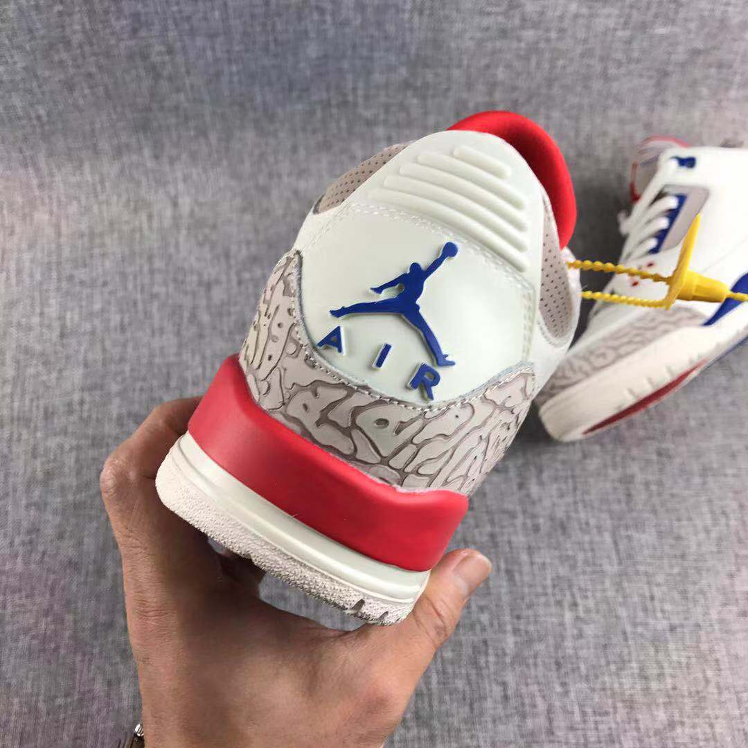 Jordan Air Jordan 3 Independence Day Sneakers White Red Blue