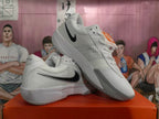 Nike Zoom White and Grey Basketball Shoes