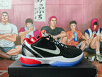 Nike Basketball Sneakers Black Red White Blue PE