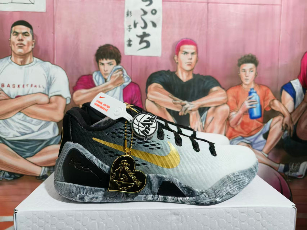 Nike GiGi Basketball Sneakers White Black Gold