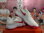 Nike White and Red Sneakers