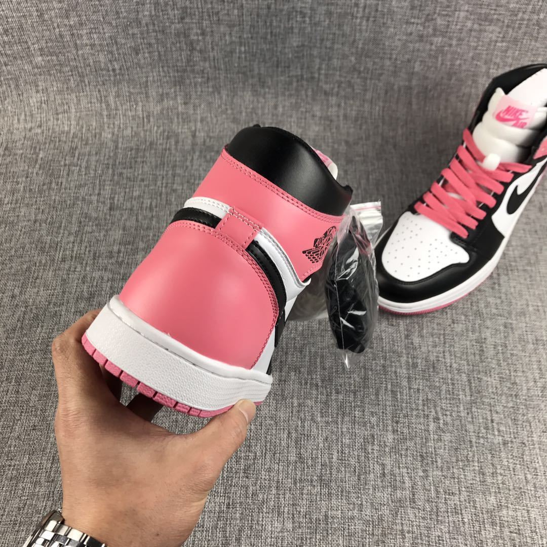 Jordan Air Jordan 1 High Dirty Pink Black Toe Sneakers