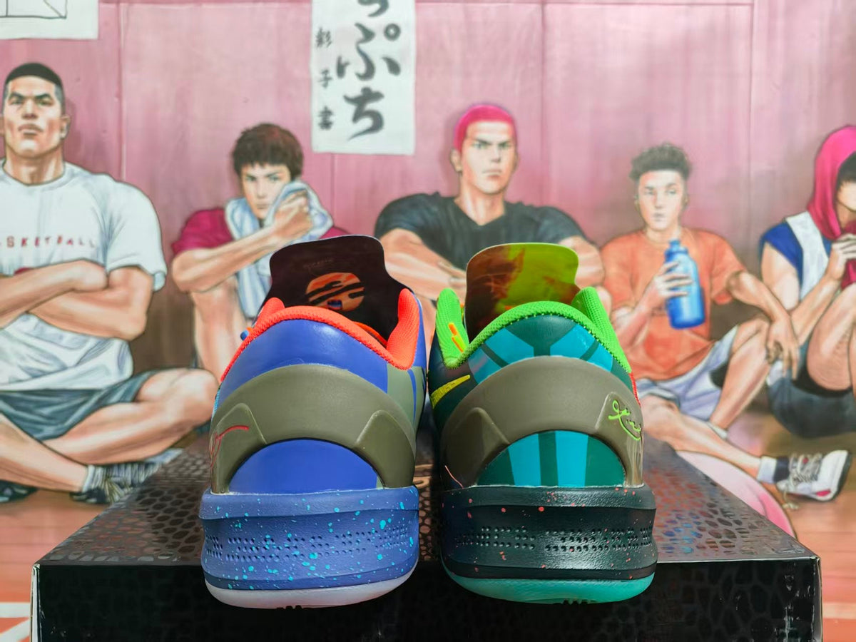 Mismatched Color Basketball Sneakers