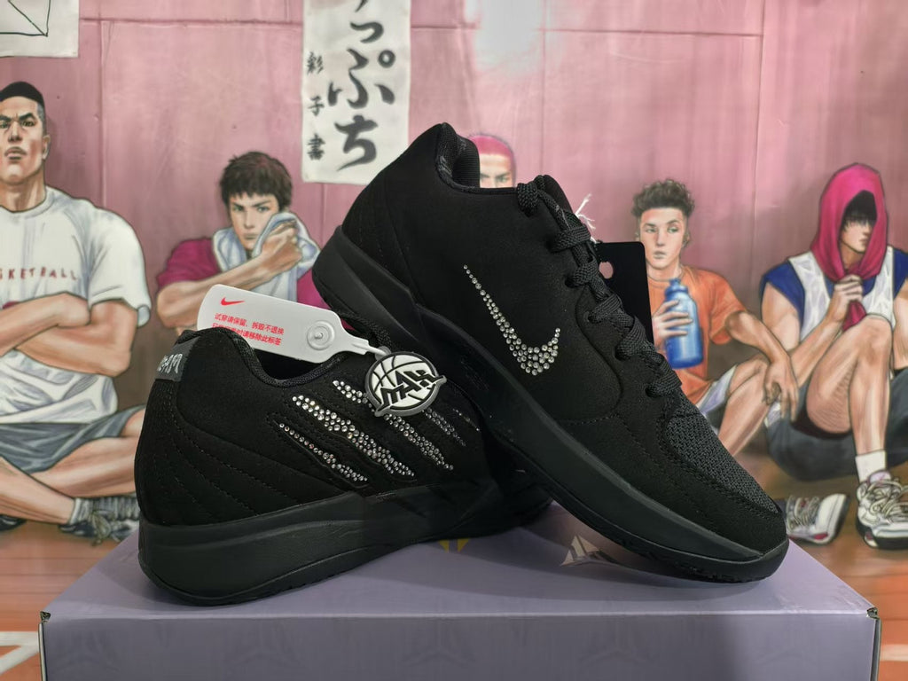 Nike 12AM Black Rhinestone Sneakers