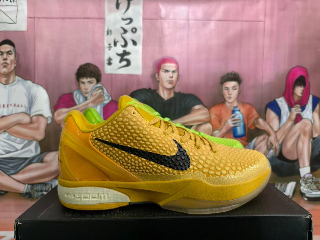 Nike Zoom Basketball Shoes in Yellow and Green