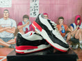 Jordan White Black Red Basketball Sneakers