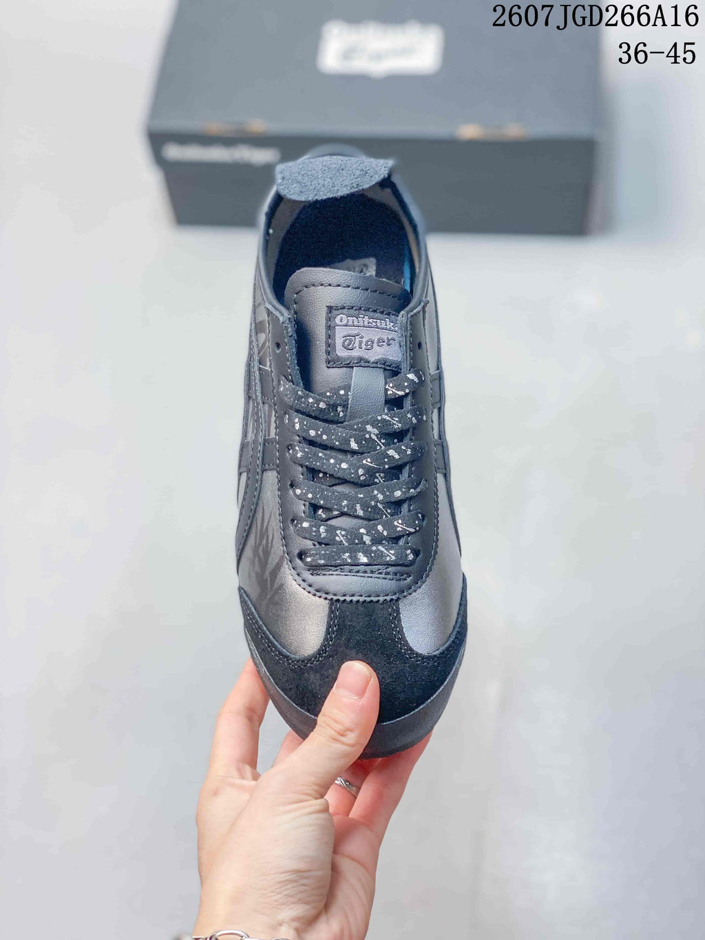 Onitsuka Tiger Mexico 66 Black Silver Sneakers 07JGD266A16