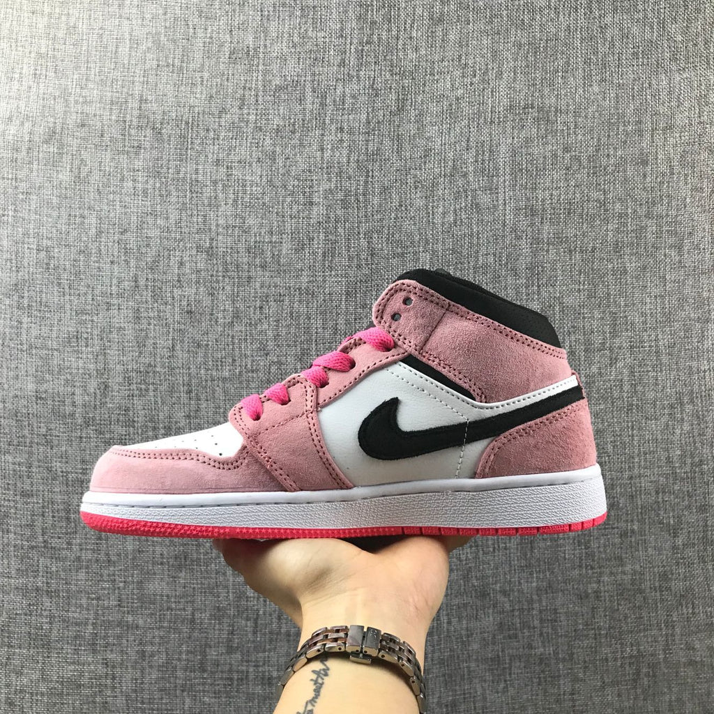 Jordan Air Jordan 1 Mid Pink White Black 852542-801