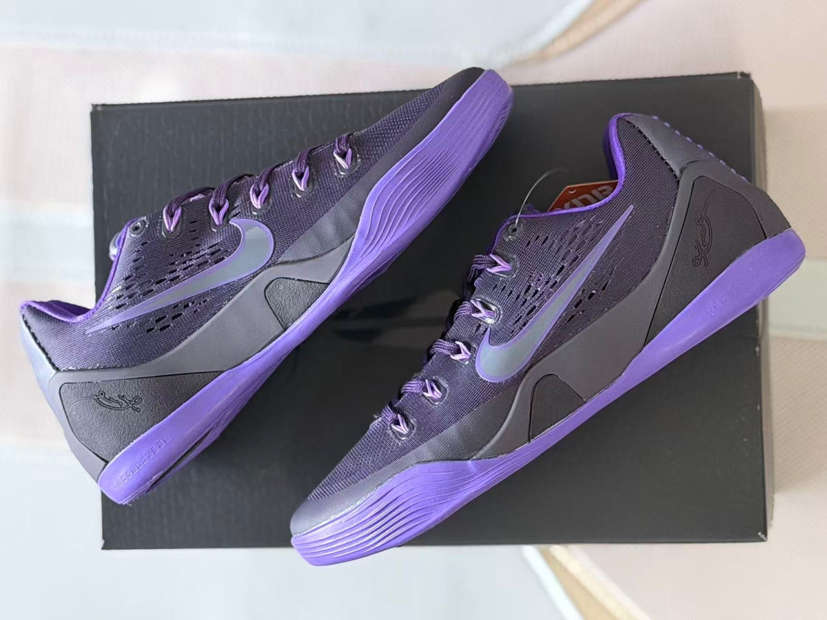 Nike Kobe 9 Basketball Shoes Black Purple IH1401-500