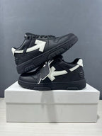 Off-White Out Of Office Sneakers Black White OMAI89C99LEA0191001