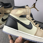Jordan 1 High Premium WMNS Beige Black Sneakers AH7389-003