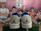 Jordan Low-Top Sneakers Off-White and Blue
