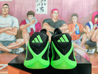 Adidas Basketball Shoes in Black and Neon Green